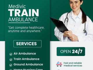 medivic-aviation-train-ambulance-service-in-lucknow-provide-several-facilities